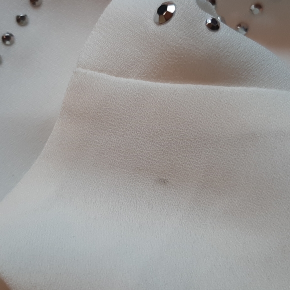 Alfani Long Sleeve Stunning Studded Blouse With Ballon Elastic Waist - Picture 7 of 7